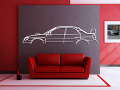 Subaru Impreza WRX STI GD Silhouette Wall Art