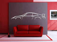 911 GT3 Model 997 Silhouette Wall Art