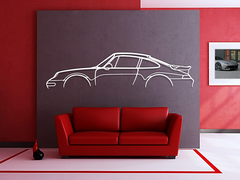 911 Turbo Model 993 Silhouette Wall Art