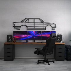 1983 E28 M5 M Tech Silhouette Wall Art