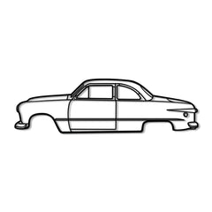 1949 Club Coupe Silhouette Wall Art