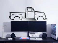 1951 F-150 Silhouette Wall Art