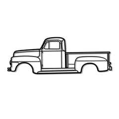 1951 F-150 Silhouette Wall Art