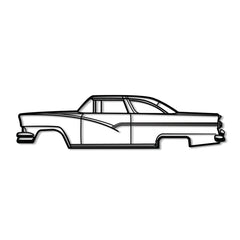 1956 Crown Victoria Silhouette Wall Art