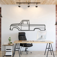 1966 F-100 Silhouette Wall Art