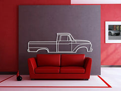 1966 F-100 Silhouette Wall Art