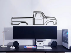 1966 F-100 Silhouette Wall Art