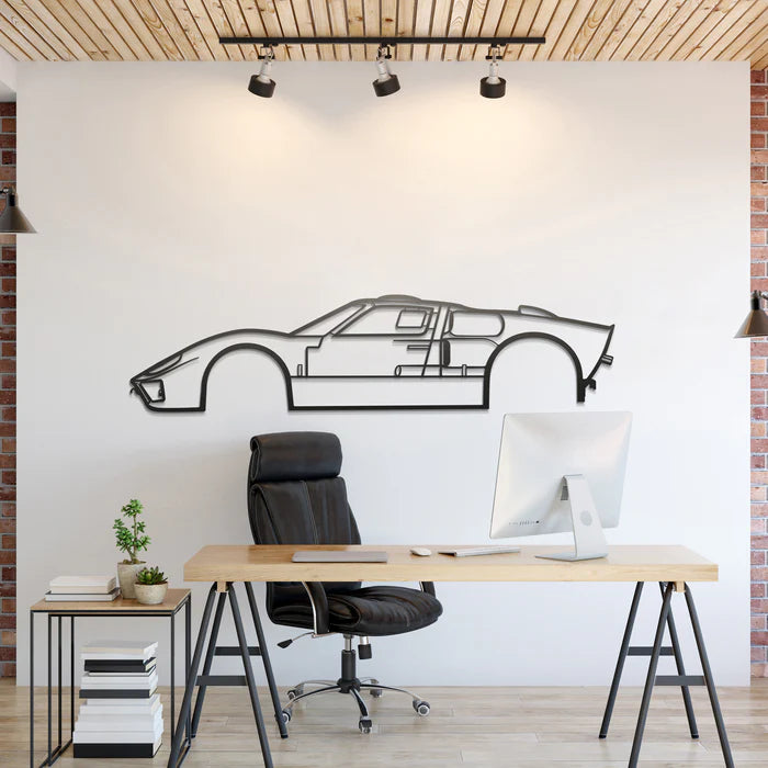 1966 GT-40 Silhouette Wall Art