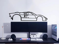 1966 GT-40 Silhouette Wall Art