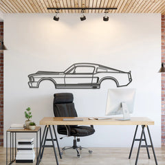 1968 Mustang Eleanor Silhouette Wall Art