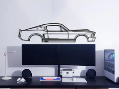 1968 Mustang Eleanor Silhouette Wall Art