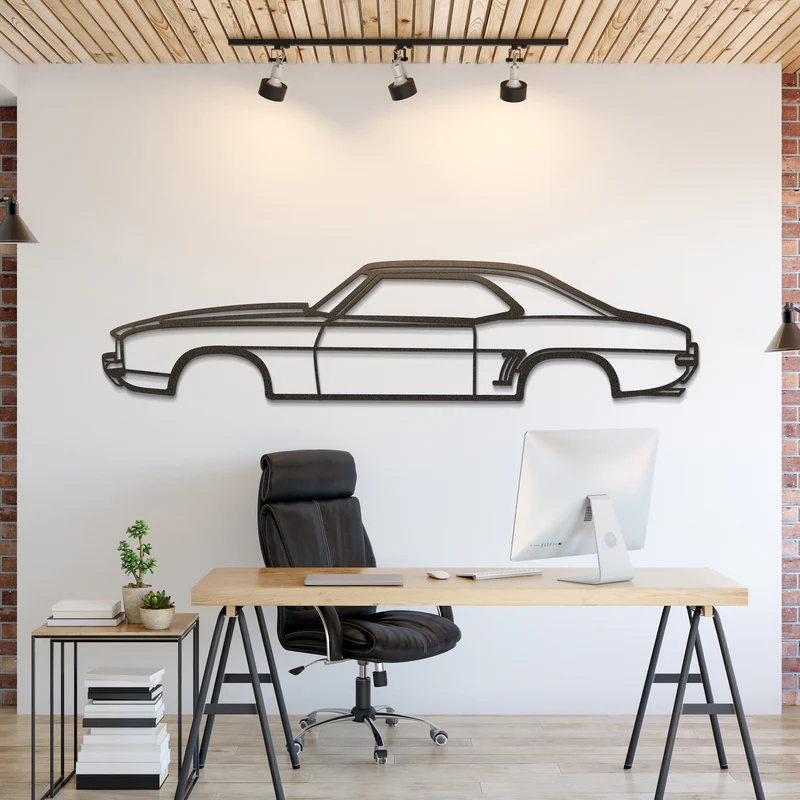 1969 Camaro SS Silhouette Wall Art