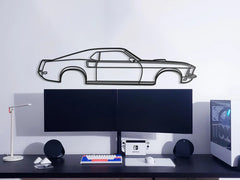 1969 MUSTANG MACH 1 SILHOUETTE WALL ART