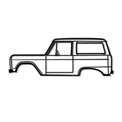 1972 Bronco Silhouette Wall Art