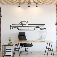 1975 F-250 Highboy Silhouette Wall Art