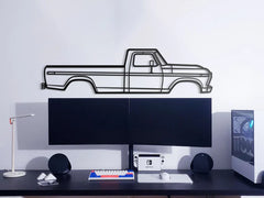 1975 F-250 Highboy Silhouette Wall Art