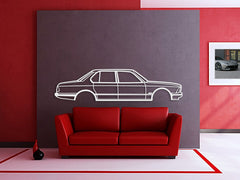 1982 7 Serie E23 Silhouette Wall Art