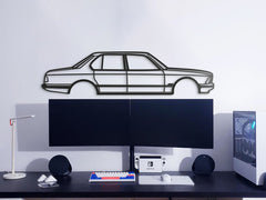 1982 7 Serie E23 Silhouette Wall Art