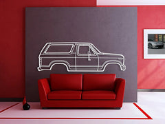 1983 Bronco Silhouette Wall Art