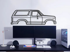 1983 Bronco Silhouette Wall Art