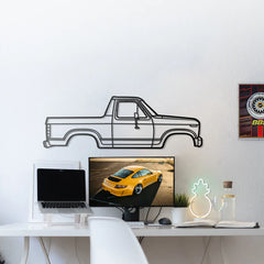 1983 Bronco Pickup Silhouette Wall Art