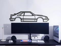 1986 Ford Mustang SVO Silhouette Wall Art