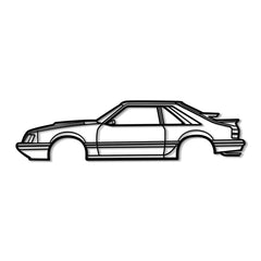 1986 Ford Mustang SVO Silhouette Wall Art