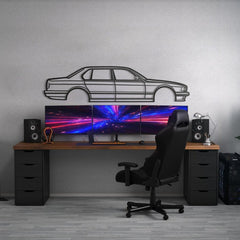 1987 E32 Silhouette Wall Art