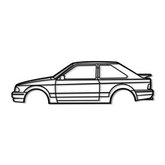 1988 Escort XR3I Silhouette Wall Art