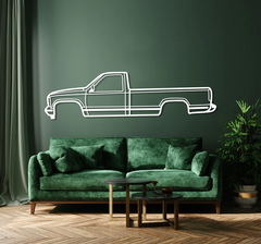 1988 Sierra 1500 1st Gen Silhouette Wall Art