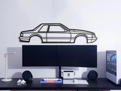 1989 Mustang Foxbody Silhouette Wall Art