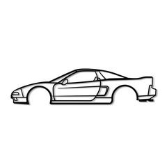 1991 NSX Silhouette Wall Art