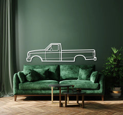 1992 F-150 9th Gen Silhouette Wall Art