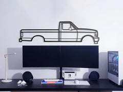 1993 F-150 9th Gen Silhouette Wall Art