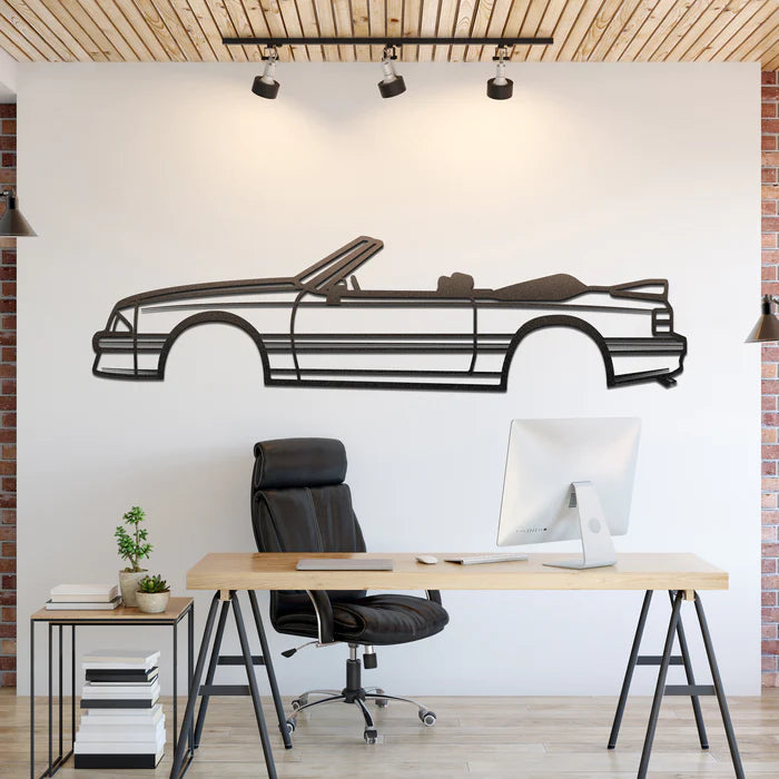 1993 Mustang GT Convertible Silhouette Wall Art