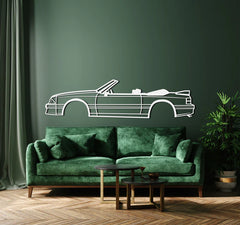 1993 Mustang GT Convertible Silhouette Wall Art