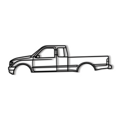 1995 Tacoma 1st Gen Silhouette Wall Art