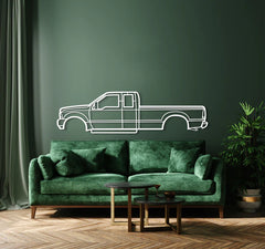 1998 F-250 Super Duty 1st Gen Silhouette Wall Art