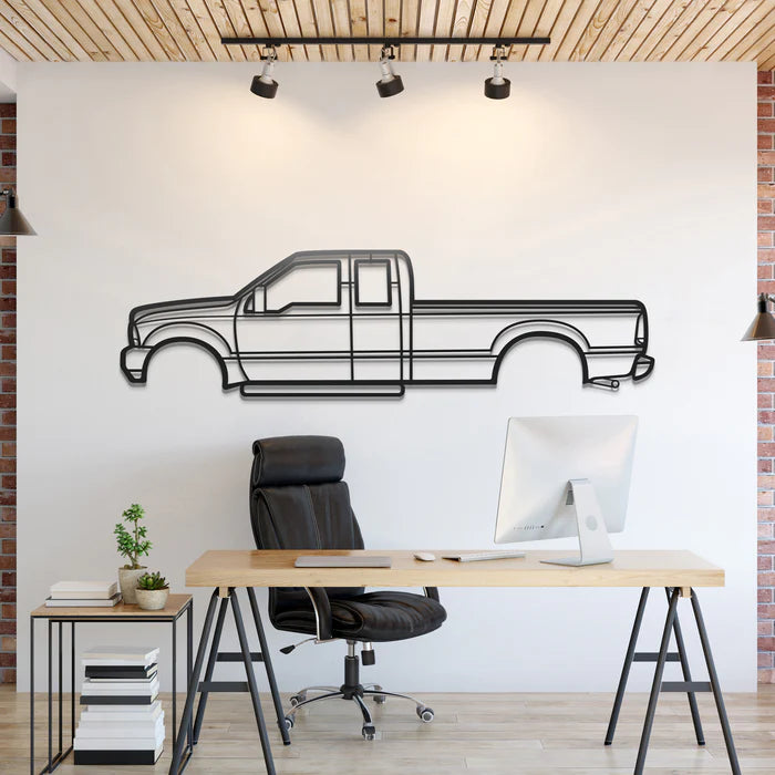 1998 F-250 Super Duty 1st Gen Silhouette Wall Art