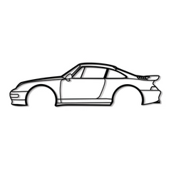 1998 Carrera 4S Silhouette Wall Art