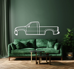 1999 Sierra 1500 2nd Gen Silhouette Wall Art