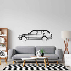 E30 Wagon Detailed Silhouette Wall Art