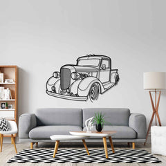 Pickup 1938 Angle Silhouette Wall Art