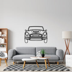 Healey 3000 MkIII 1965 Front Silhouette Wall Art