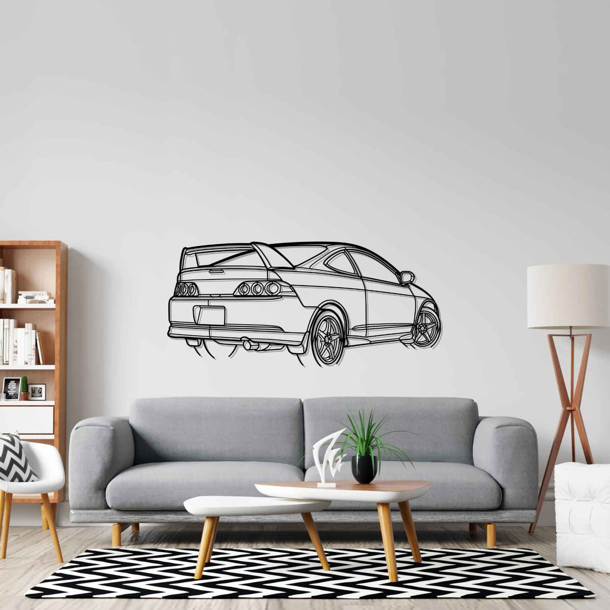 RSX Type S Angle Silhouette Wall Art