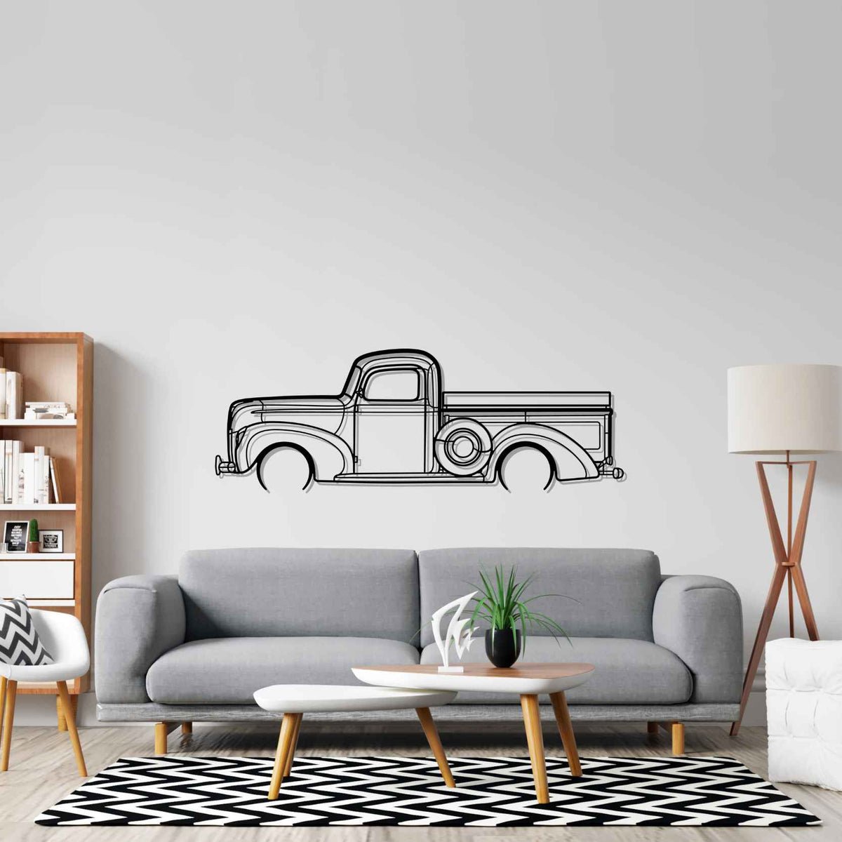 F100 1940 Detailed Silhouette Wall Art