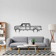 F350 1976 Detailed Silhouette Wall Art