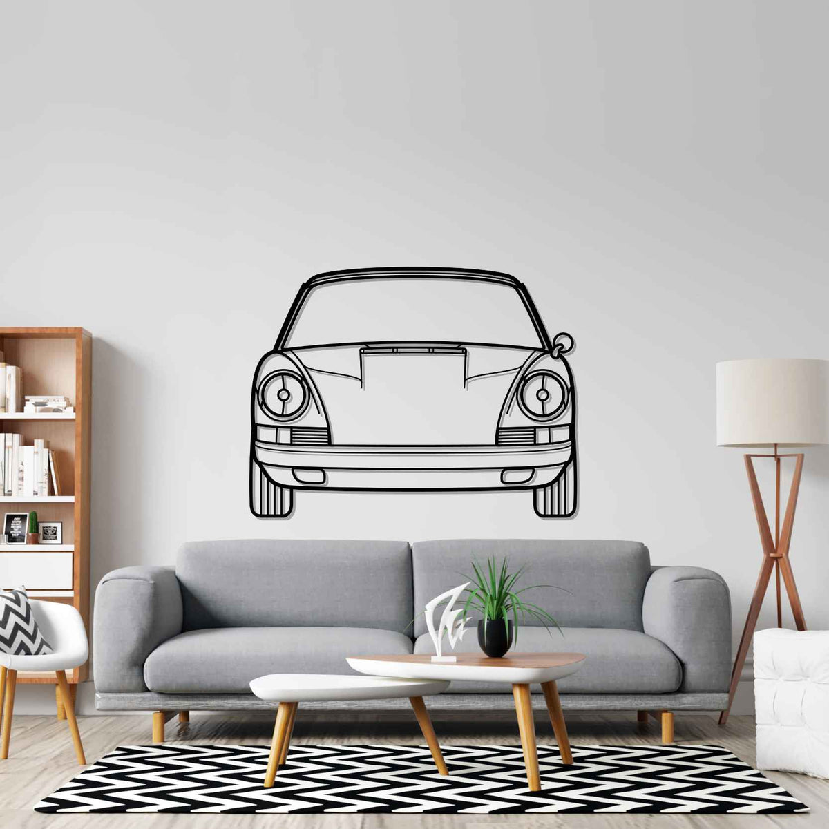 911 1965 Front Silhouette Wall Art