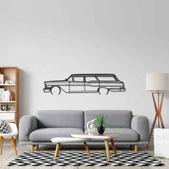 Brookwood Wagon 1958 Detailed Silhouette Wall Art