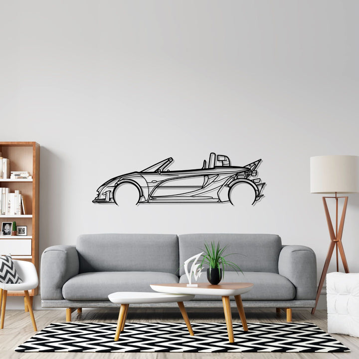 340R 2002 Detailed Silhouette Wall Art